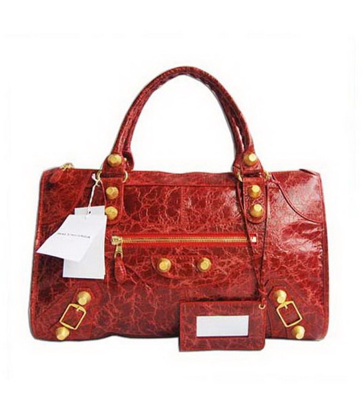 Le Dix Motorcycle Large Handbag-Royal Red